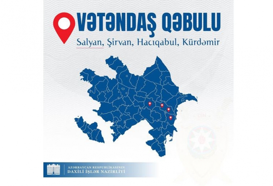 Daxili işlər naziri Vilayət Eyvazov Salyanda vətəndaşlarla görüşəcək