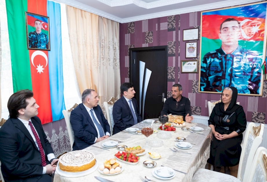 Vətən müharibəsi şəhidi Səbuhi İsgəndərlinin ailəsi ziyarət olunub