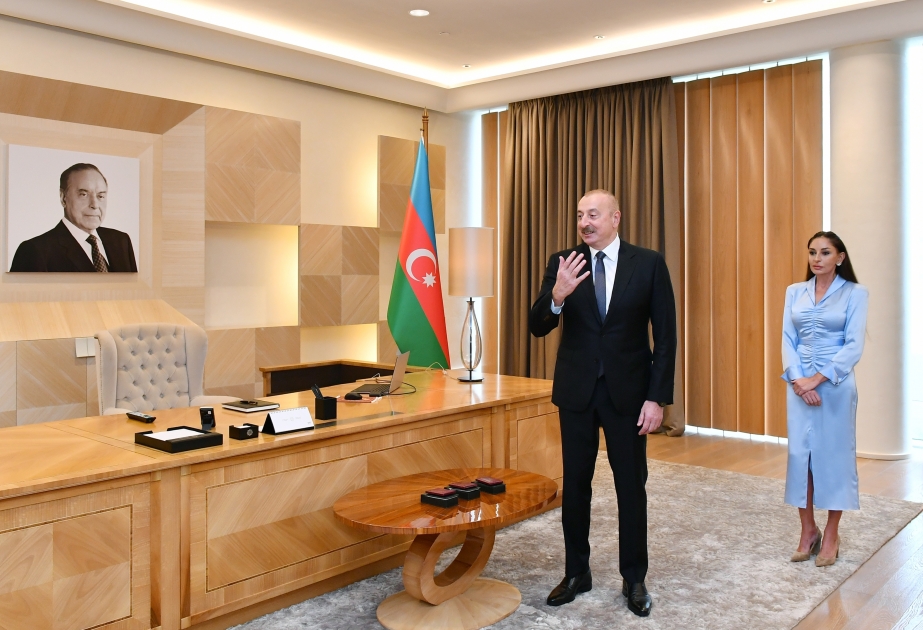 Präsident von Aserbaidschan: Türkische Athletinnen stellten Gerechtigkeit wieder her, als unsere Nationalflagge missachtet wurde
