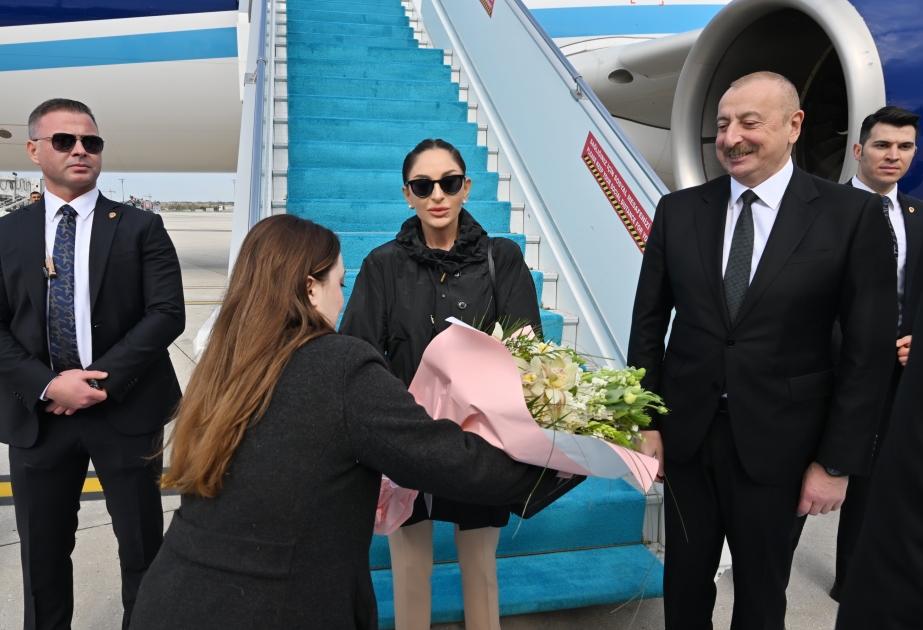 President of Azerbaijan Ilham Aliyev arrived in Türkiye for working visit VIDEO