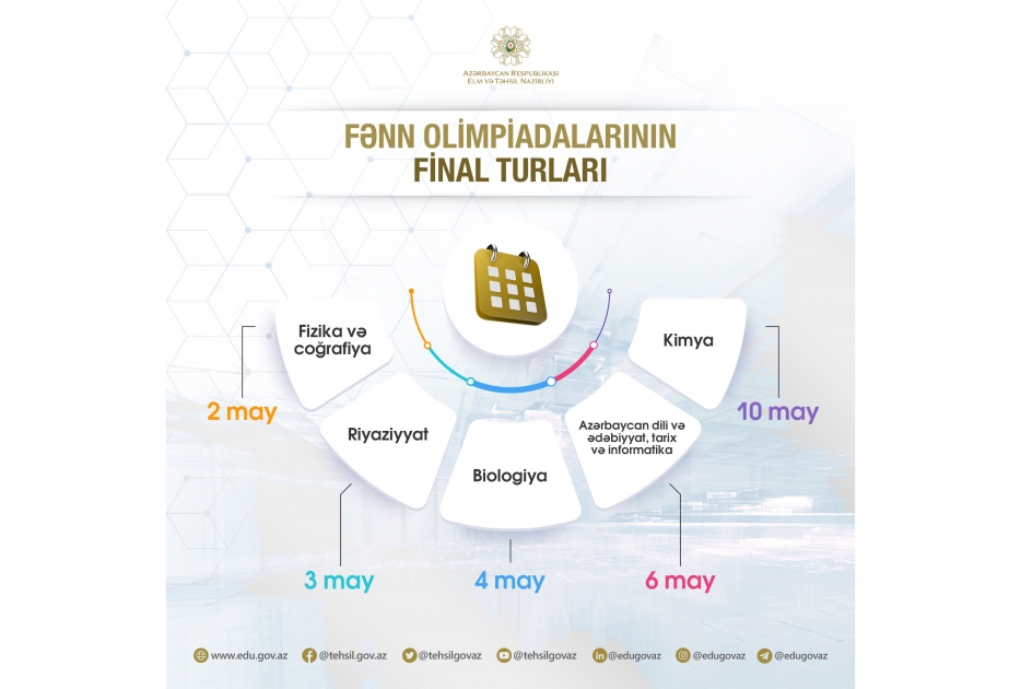 Sabah fənn olimpiadalarının final turları başlayır