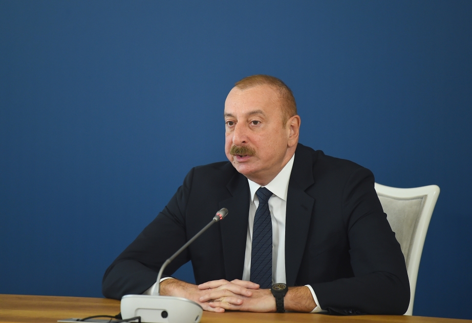 President Ilham Aliyev: Any attempt to put so-called Nagorno-Karabakh, which does not exist, into the text of the peace treaty is counterproductive