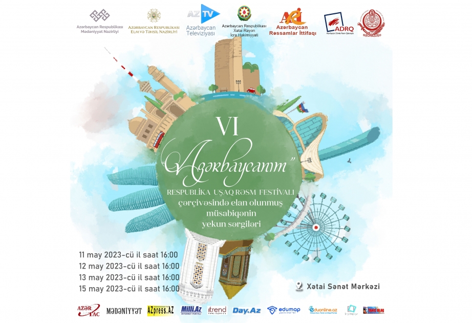“Azərbaycanım” VI Respublika Uşaq Rəsm Festivalı çərçivəsində elan olunmuş müsabiqənin yekun sərgiləri açılacaq