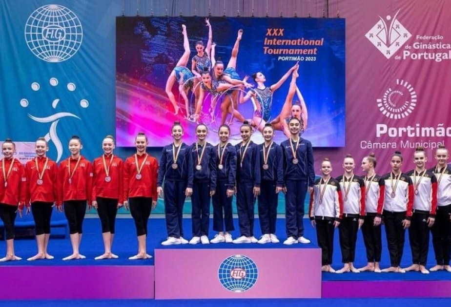 Bədii gimnastlarımız Portuqaliyada daha dörd medal qazanıblar