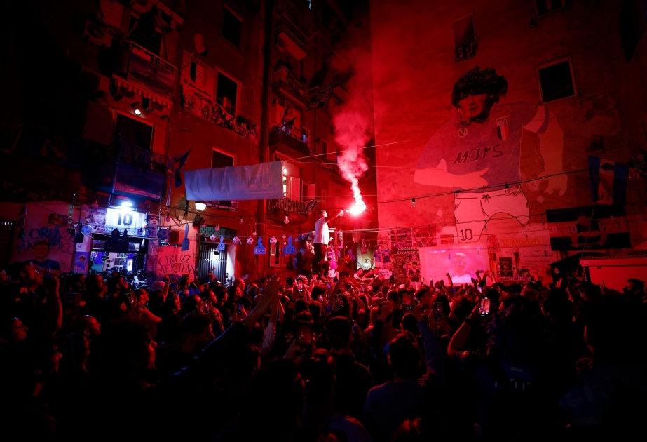 “Napoli”nin çempionluğu Neapolda böyük coşqu ilə qeyd olunur