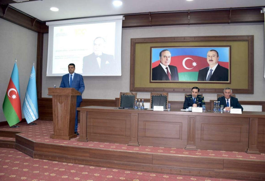 Naxçıvan Baş Gömrük İdarəsində Ümummilli Liderin 100 illiyi münasibətilə tədbir keçirilib