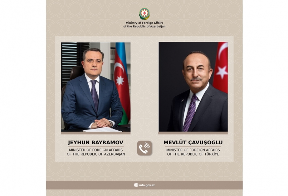 Ceyhun Bayramovla Mövlud Çavuşoğlu Azərbaycanla Ermənistan arasında sülh sazişi üzrə son danışıqları müzakirə ediblər