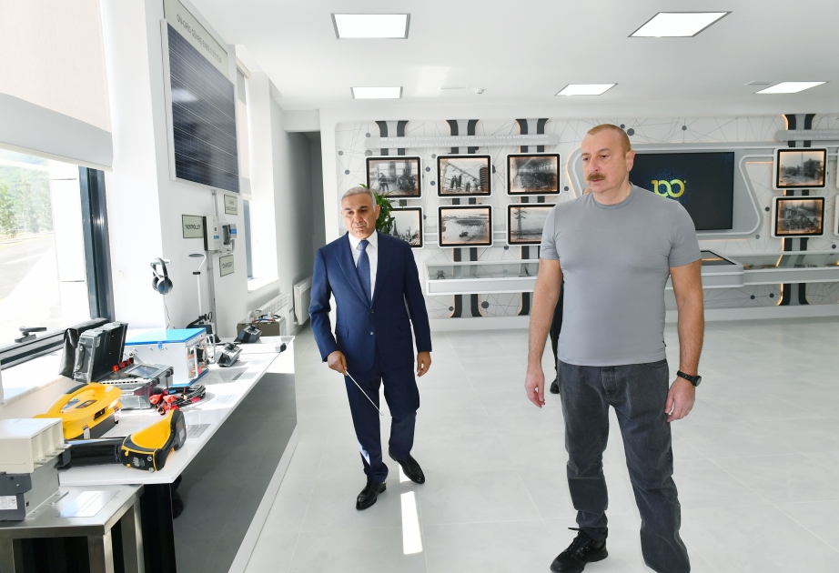 Präsident Ilham Aliyev weiht neues Umspannwerk „Hadrut“ und digitale Steuerzentrale ein VIDEO