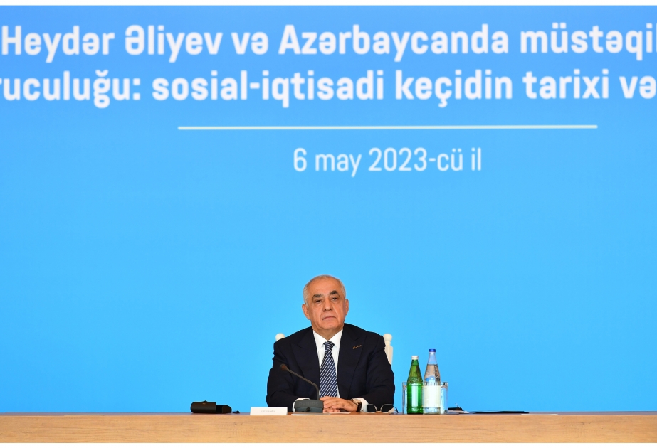 Baş nazir: Bugünkü Azərbaycanın inkişaf yolu ötən əsrin 70-ci illərindən başlayır