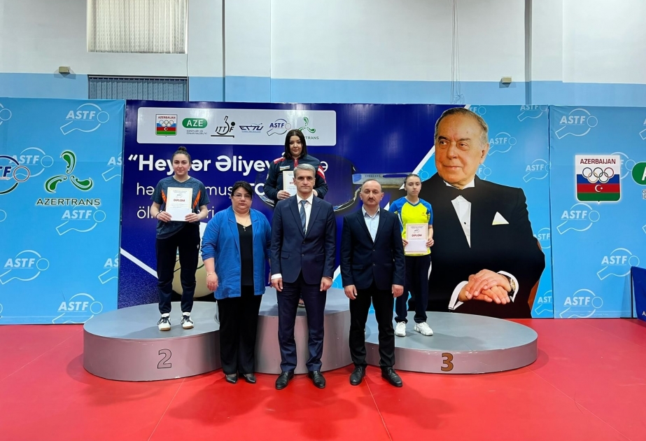 Ulu Öndərin 100 illiyinə həsr olunan stolüstü tennis üzrə turnirin qalibləri müəyyənləşib