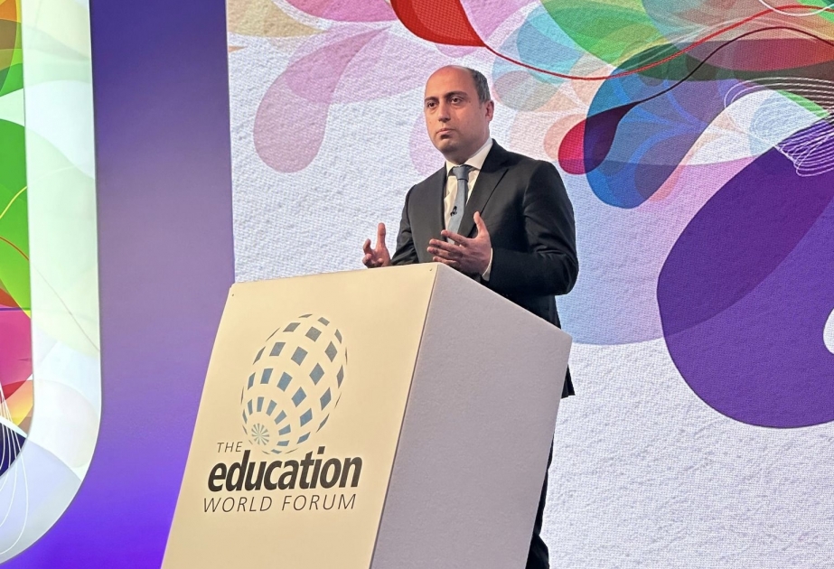 Elm və təhsil naziri Dünya Təhsil Forumunda çıxış edib