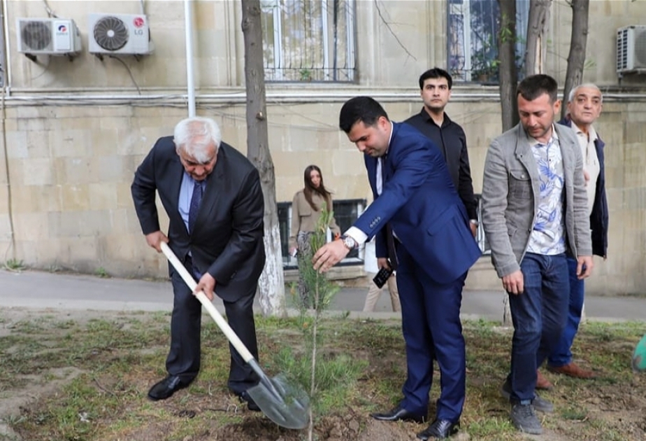 Ulu Öndərin 100 illik yubileyi münasibətilə ADU-da ağacəkmə aksiyası