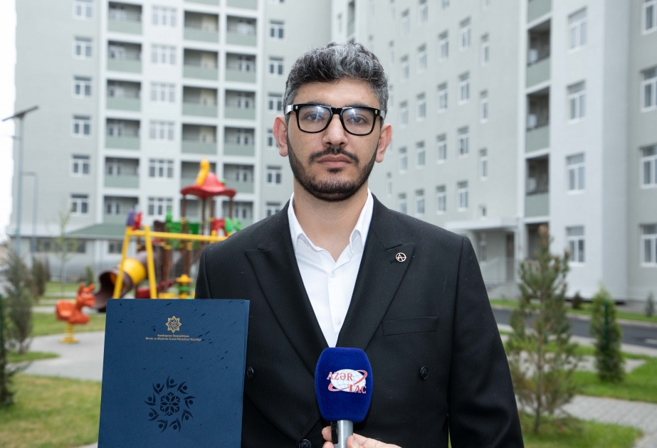 Vətən müharibəsi əlili: Yeni mənzil həyata açılan yeni səhifə kimidir