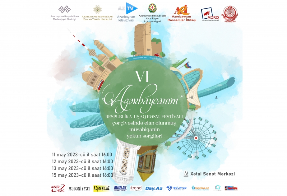 “Azərbaycanım” VI Respublika Uşaq Rəsm Festivalı çərçivəsində elan olunmuş müsabiqənin yekun sərgiləri açılacaq