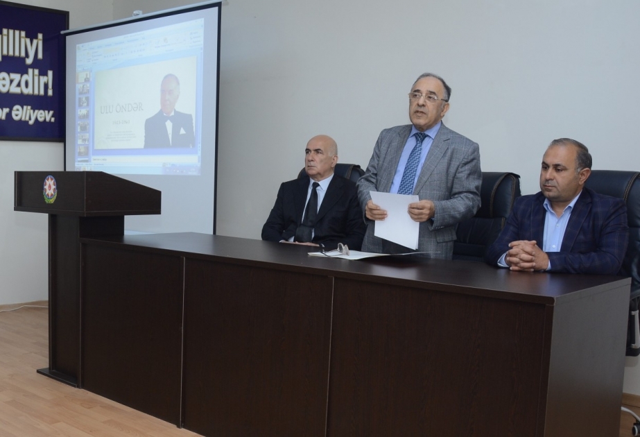 Ulu Öndər Heydər Əliyevin zəngin dövlətçilik təcrübəsi milli sərvətimizdir