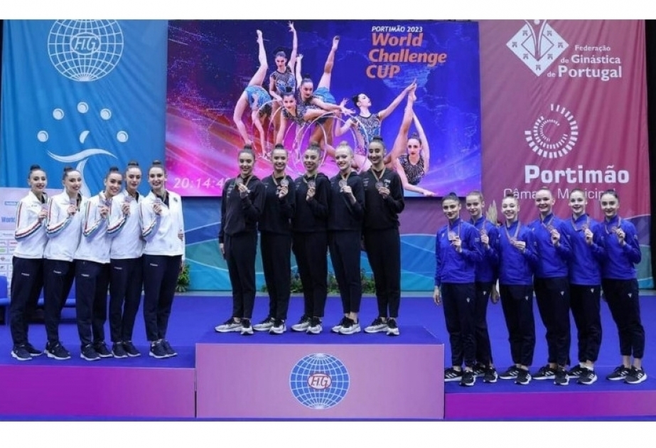 Gimnastas azerbaiyanas obtienen la medalla de bronce en la Copa del Mundo de Gimnasia Rítmica Portimão 2023