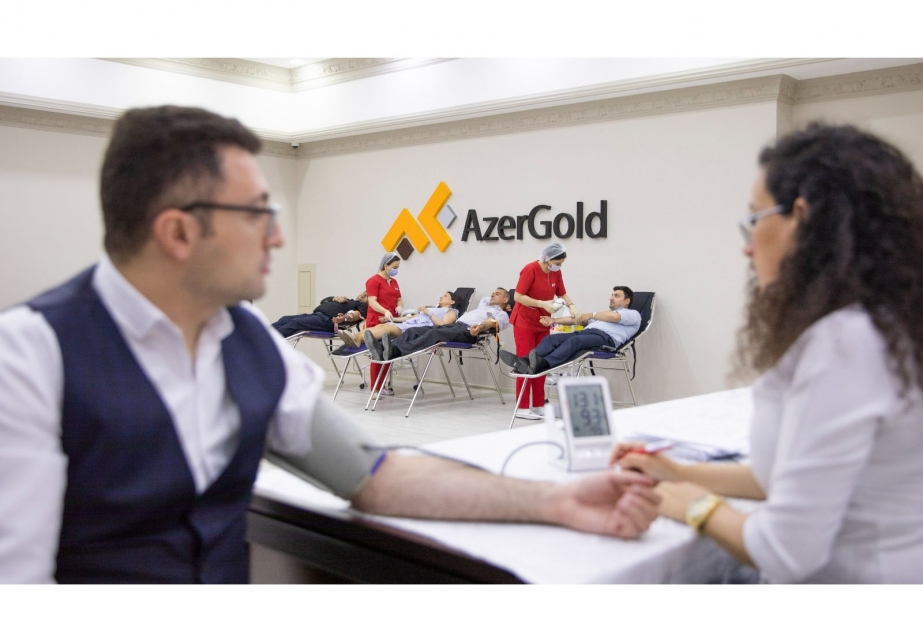 “AzerGold”da Ümummilli Lider Heydər Əliyevin 100 illik yubileyi münasibətilə qanvermə aksiyası keçirilib