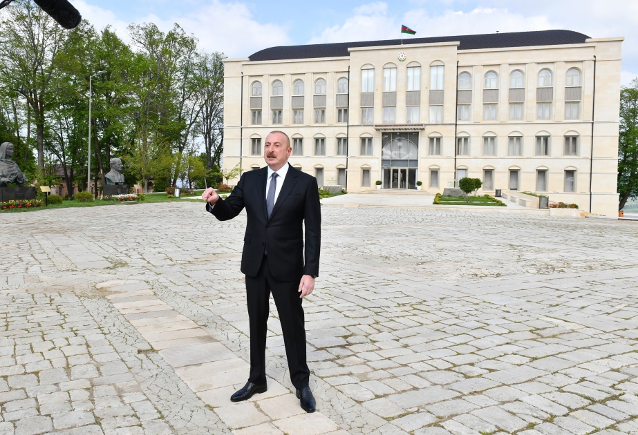 Le président Ilham Aliyev : Nous allons mener à bien la mission de restauration du Karabagh et du Zenguézour


