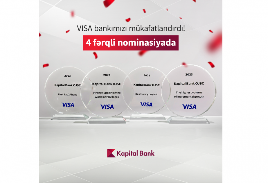®  Kapital Bank получил 4 награды от Visa