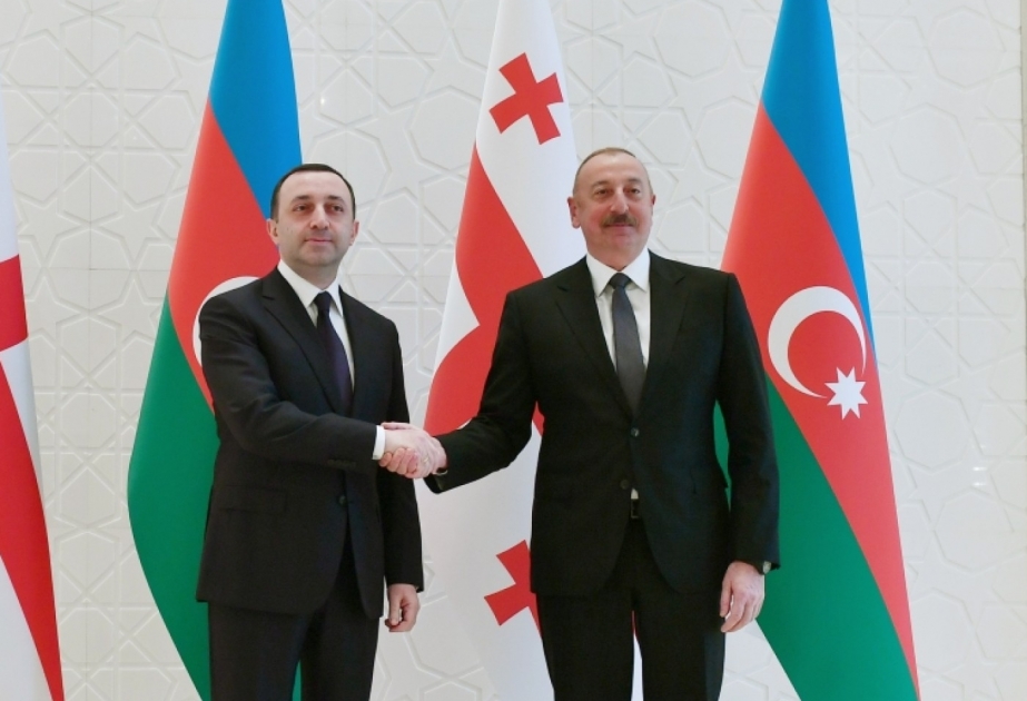 Gürcüstanın Baş naziri İrakli Qaribaşvili Azərbaycan Prezidenti İlham Əliyevi təbrik edib