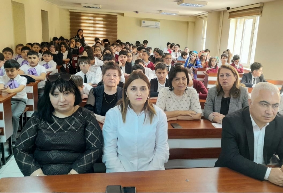 “Gənc İstedadlar” liseyində Ulu Öndərin 100 illik yubileyinə həsr olunmuş tədbir