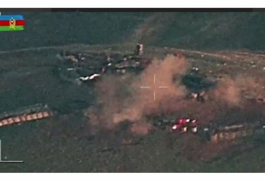 L’armée azerbaïdjanaise a détruit une infrastructure militaire des forces armées arméniennes   VIDEO   