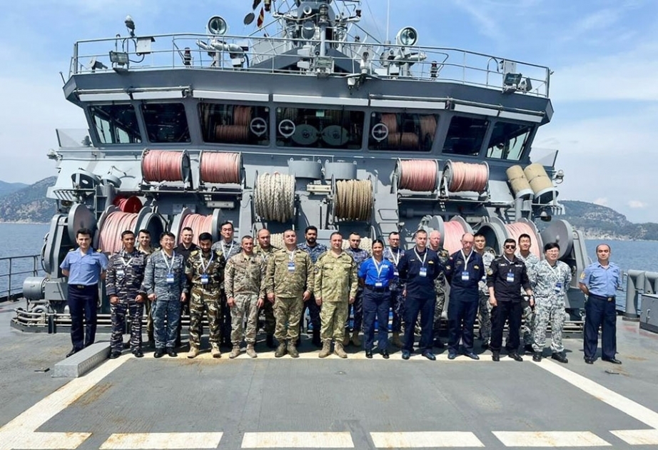 Militares de la Armada de Azerbaiyán participan en el ejercicio Kurtaran-2023