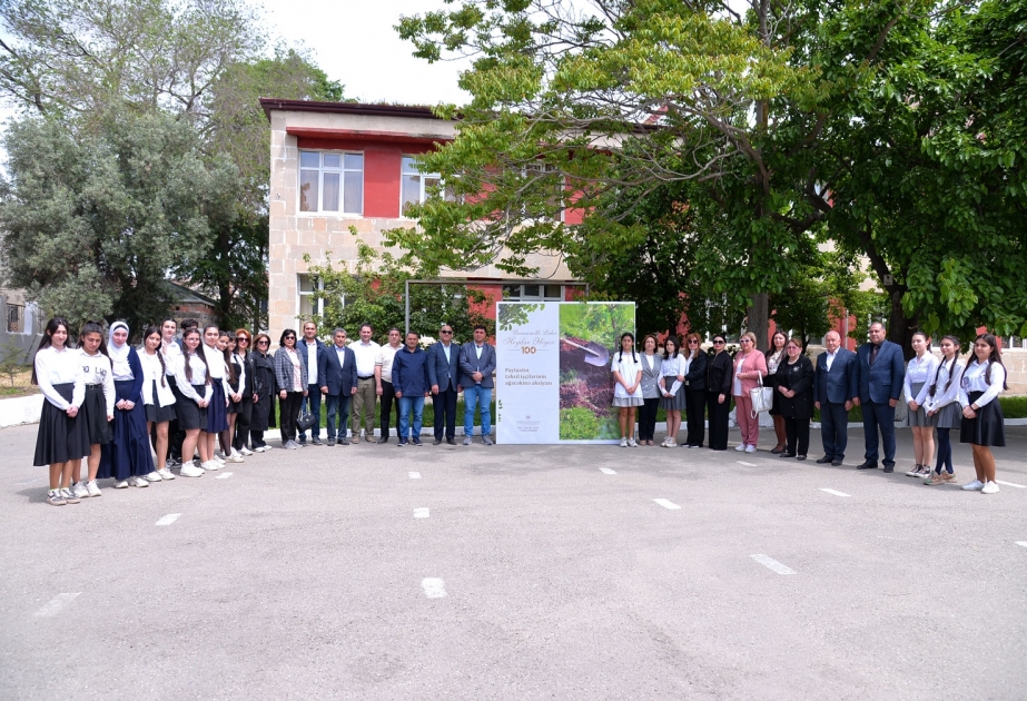 BŞTİ Ulu Öndərin 100 illik yubileyi münasibətilə ağacəkmə aksiyası təşkil edib