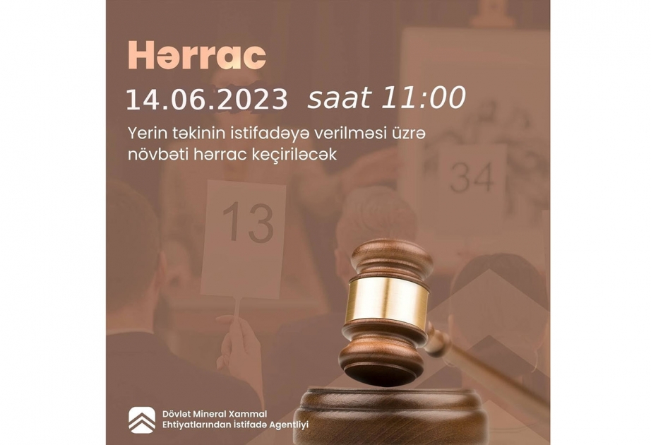 Dörd rayon üzrə faydalı qazıntı yataqları hərraca çıxarılacaq