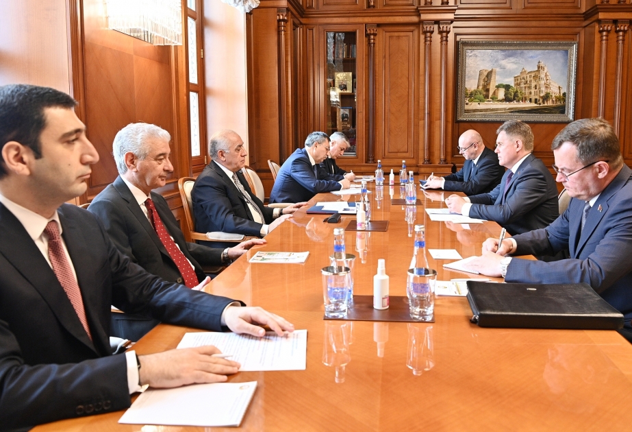 Premierminister Ali Asadov trifft stellvertretenden Premierminister von Belarus