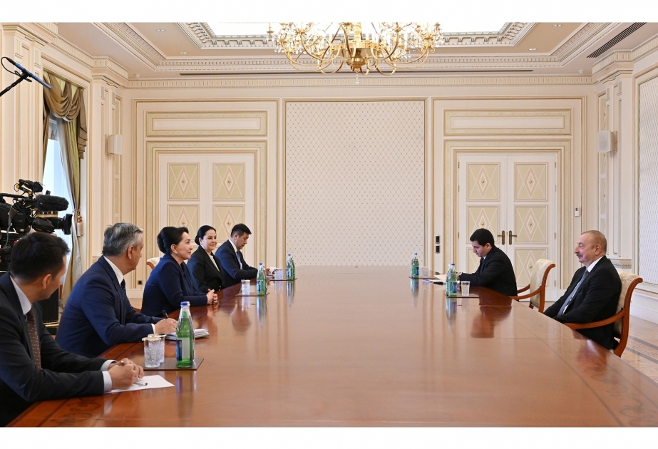 Presidente de Azerbaiyán expresó su gratitud a la Presidenta del Senado de Oliy Majlis de Uzbekistán