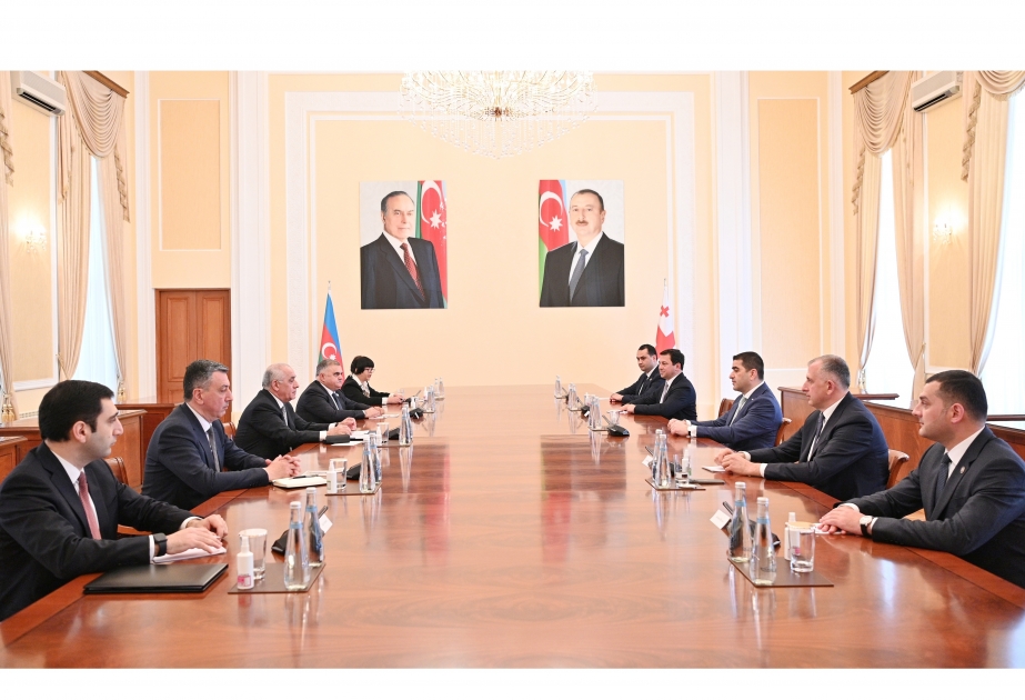 Primer Ministro de Azerbaiyán se reúne con el Presidente del Parlamento georgiano