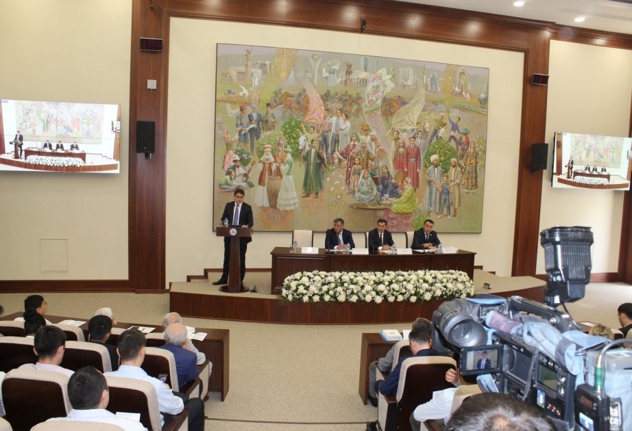 Daşkənddə Ulu Öndər Heydər Əliyevin 100 illiyi münasibətilə beynəlxalq konfrans keçirilib