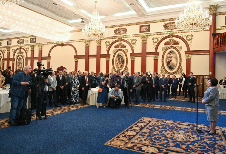 Moskvada Ümummilli Lider Heydər Əliyevin yubileyi münasibətilə rəsmi qəbul təşkil olunub