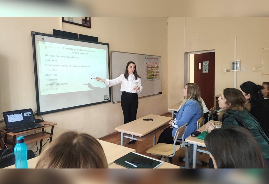 Daha 5 məktəbdə fənn müəllimləri ilə metodik görüşlər keçirilib
