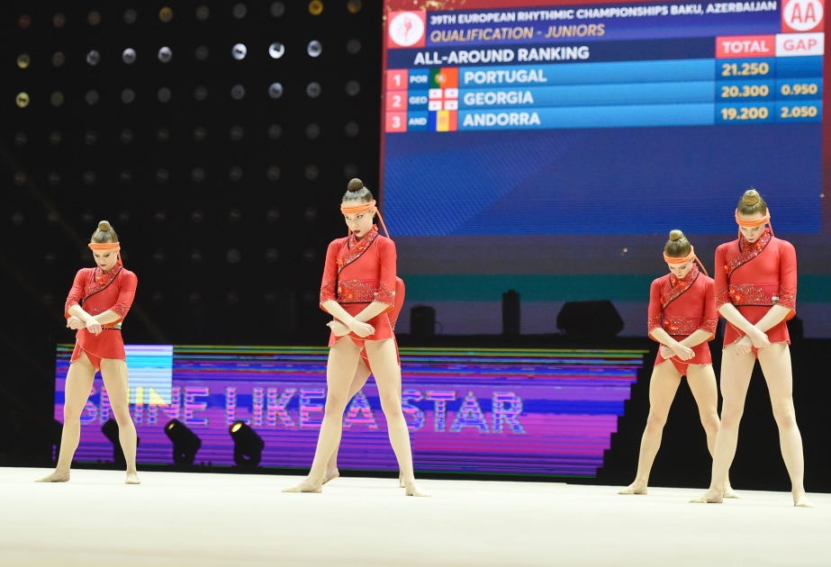 Avropa çempionatı: Yunanıstanlı gimnastlar beş iplə yarışlara liderlik edirlər
