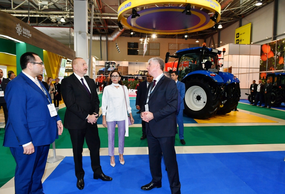 Le président azerbaïdjanais et son épouse visitent la 16e Salon « Caspian Agro » et le 28e Salon « InterFood Azerbaijan » MIS A JOUR VIDEO