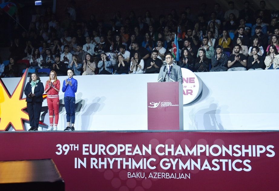 Bakıda bədii gimnastika üzrə 39-cu Avropa çempionatının təntənəli açılış mərasimi olub