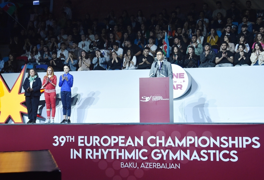 В Баку состоялась церемония торжественного открытия 39-го чемпионата Европы по художественной гимнастике