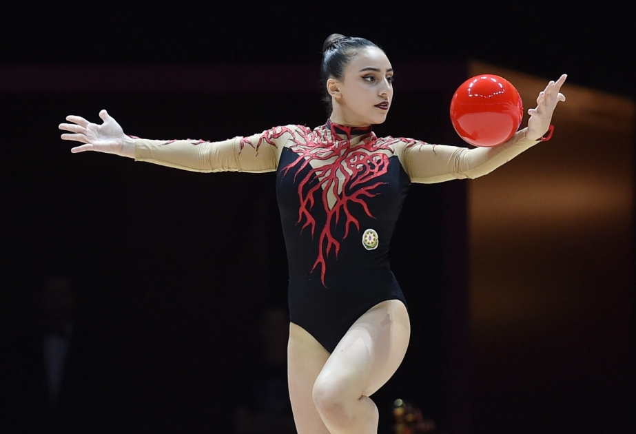 Avropa çempionatı: Gimnastımız Zöhrə Ağamirova top ilə proqramını təqdim edib