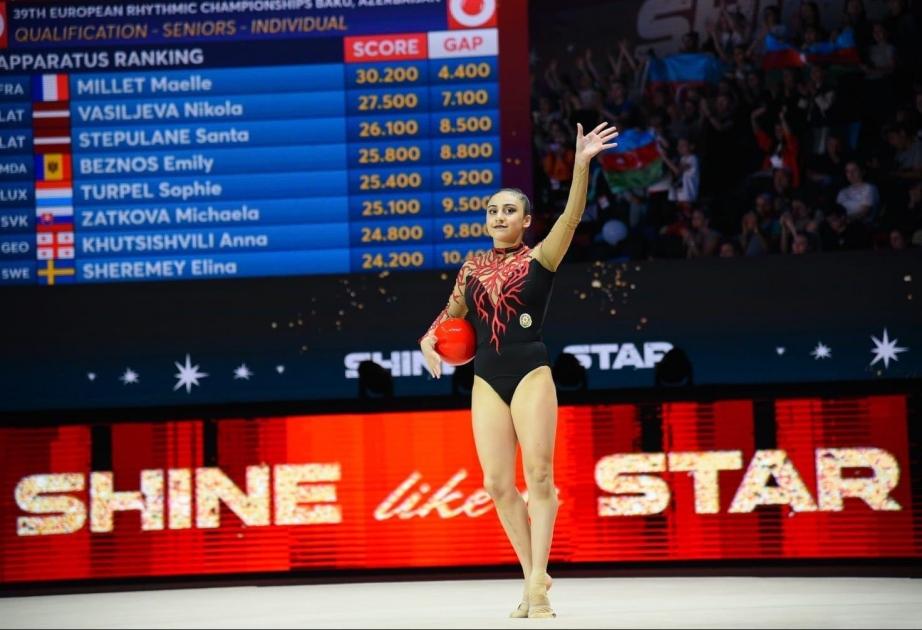 Gimnastımız Bakıda keçirilən Avropa çempionatında iki finala yüksəlib
