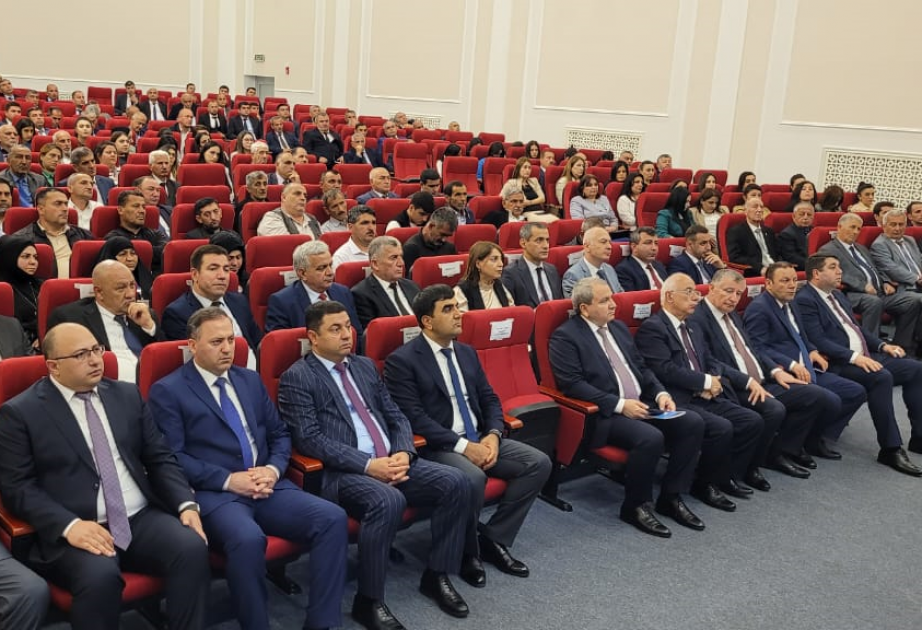 Masallıda Ulu Öndər Heydər Əliyevin 100 illik yubileyinə həsr olunmuş konfrans keçirilib
