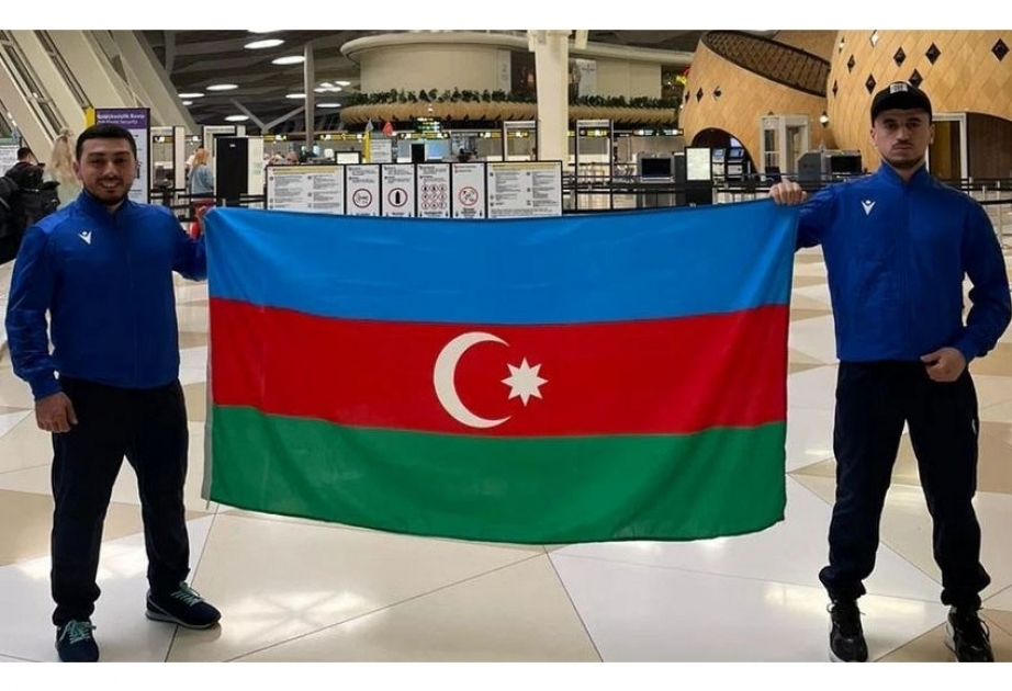 阿塞拜疆体操运动员伊斯拉菲尔·阿利耶夫参加跑酷世界杯比赛