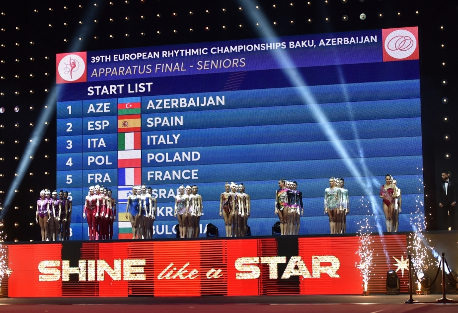 İsrailli gimnastlar Avropa çempionatında beş halqa ilə yarışda qızıl medal qazanıblar