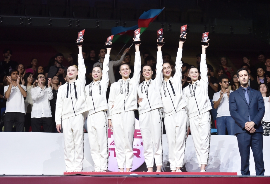 Ukrayna və Rumıniya gimnastlarına Bakıda xüsusi mükafatlar təqdim olunub
