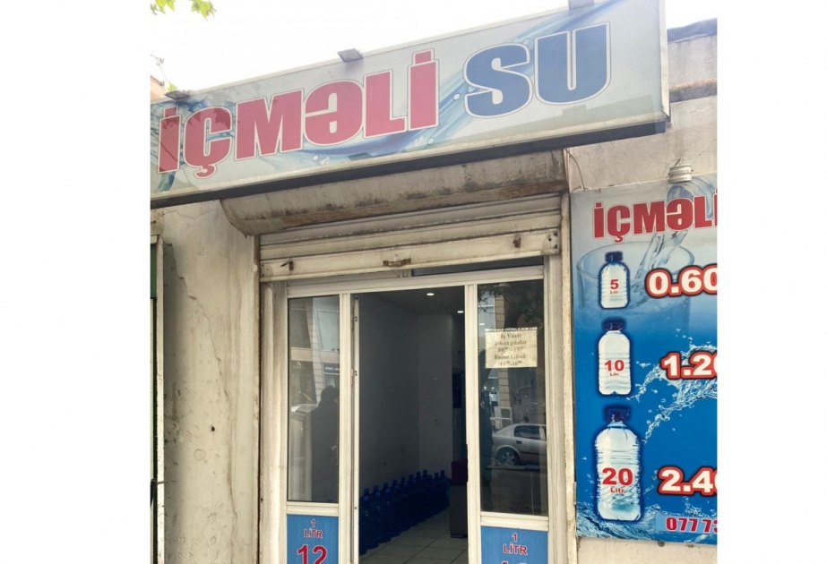 Nöqsanlar aşkarlanan su emalı müəssisəsinin fəaliyyəti məhdudlaşdırılıb
