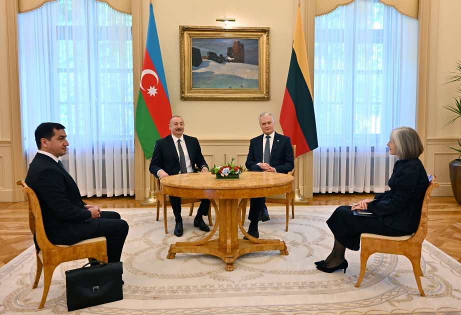 Presidents of Azerbaijan and Lithuania held meeting in limited format VIDEO