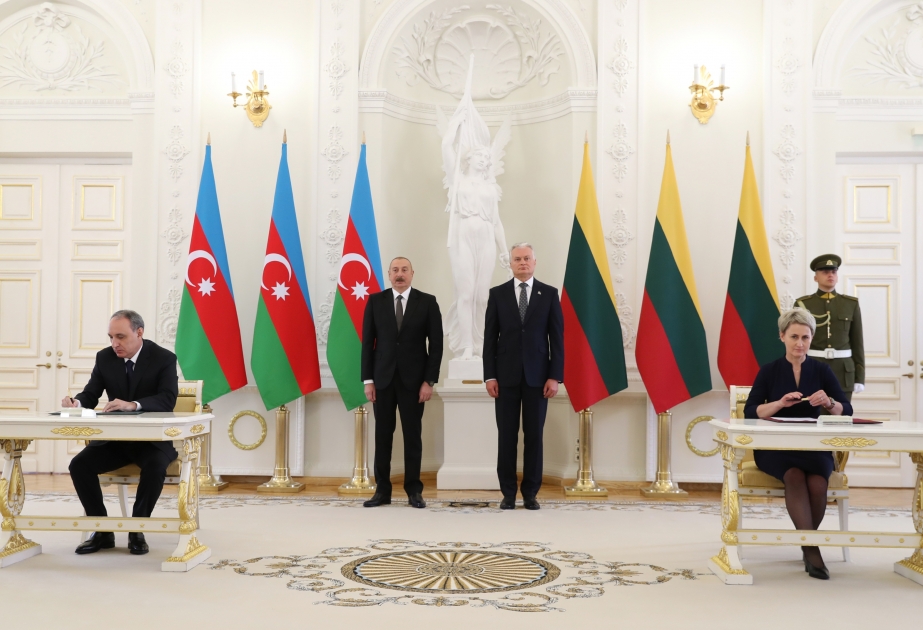 Azerbaiyán y Lituania firmaron documentos  ACTUALIZADO
