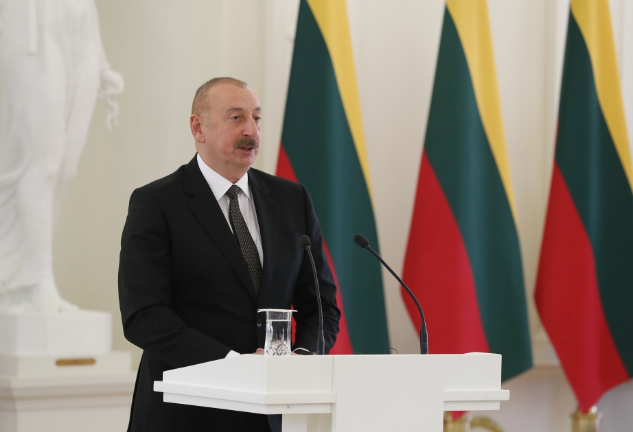 President Ilham Aliyev: We are grateful to Lithuania for its efforts to develop European Union-Azerbaijan relations