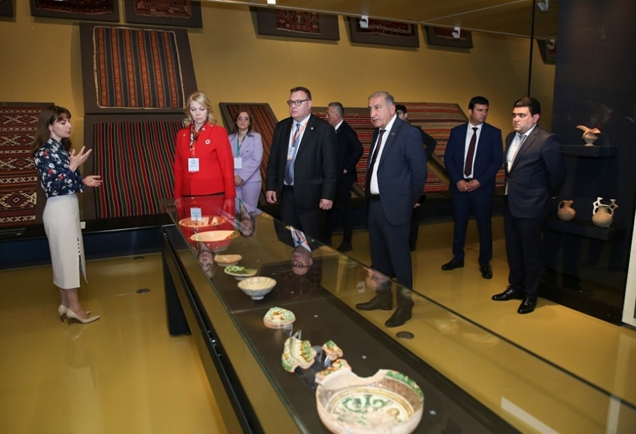 Monteneqro parlamenti sədrinin rəhbərlik etdiyi nümayəndə heyəti Xalça Muzeyində olub